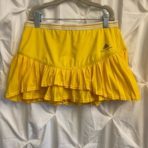 Adidas Stella Mccartney Barricade Yellow Tennis Skirt